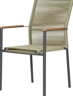 POCOline Gartenstuhl Turin salbei Webstoff B/H/L: ca. 60x87x56 cm