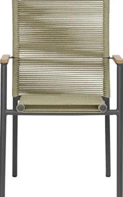 POCOline Gartenstuhl Turin salbei Webstoff B/H/L: ca. 60x87x56 cm