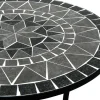 POCOline Gartentisch Mosaik schwarz Metall H/D: ca. 70x60 cm