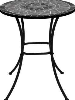 POCOline Gartentisch Mosaik schwarz Metall H/D: ca. 70x60 cm