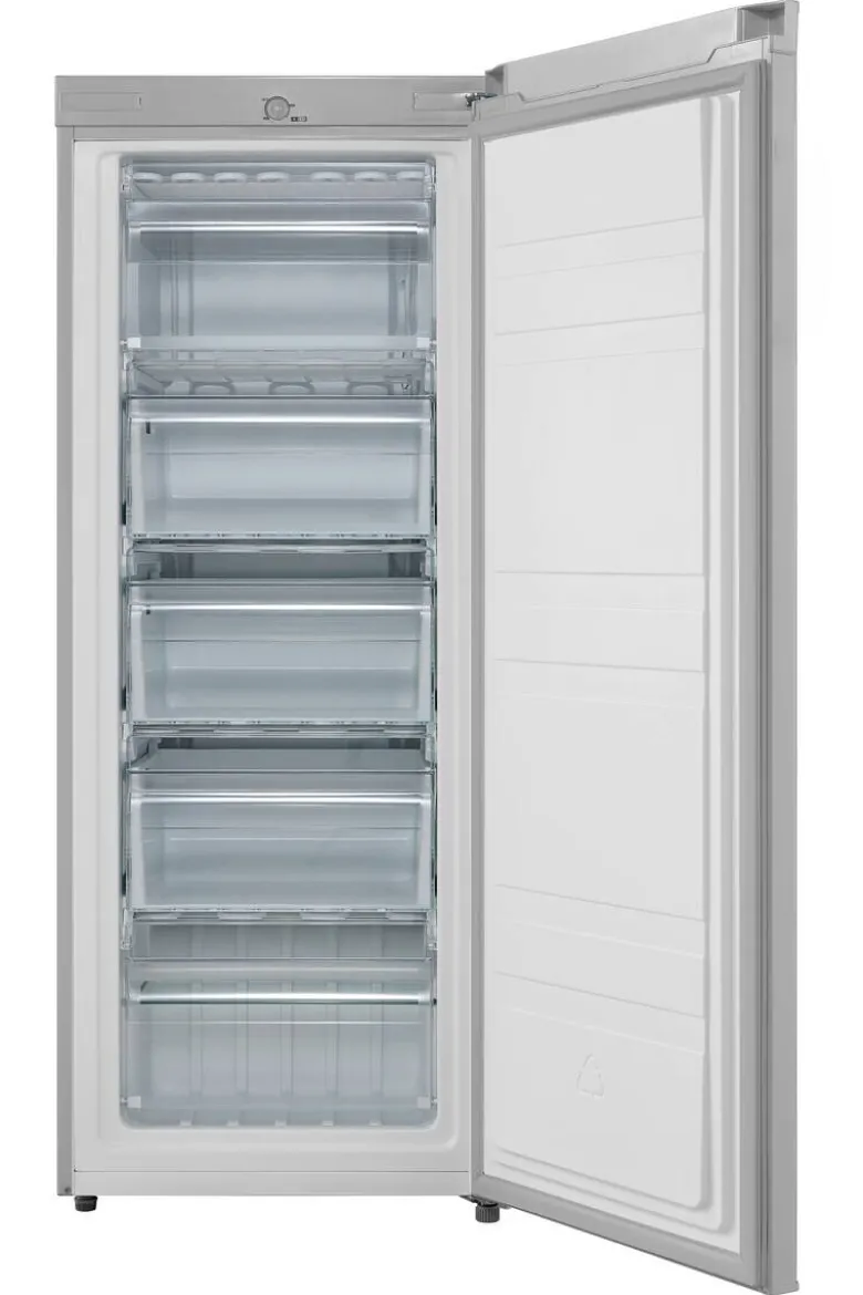 POCOline Gefrierschrank GS142-160EIX Inox B/H/T: ca. 55x142x55 cm