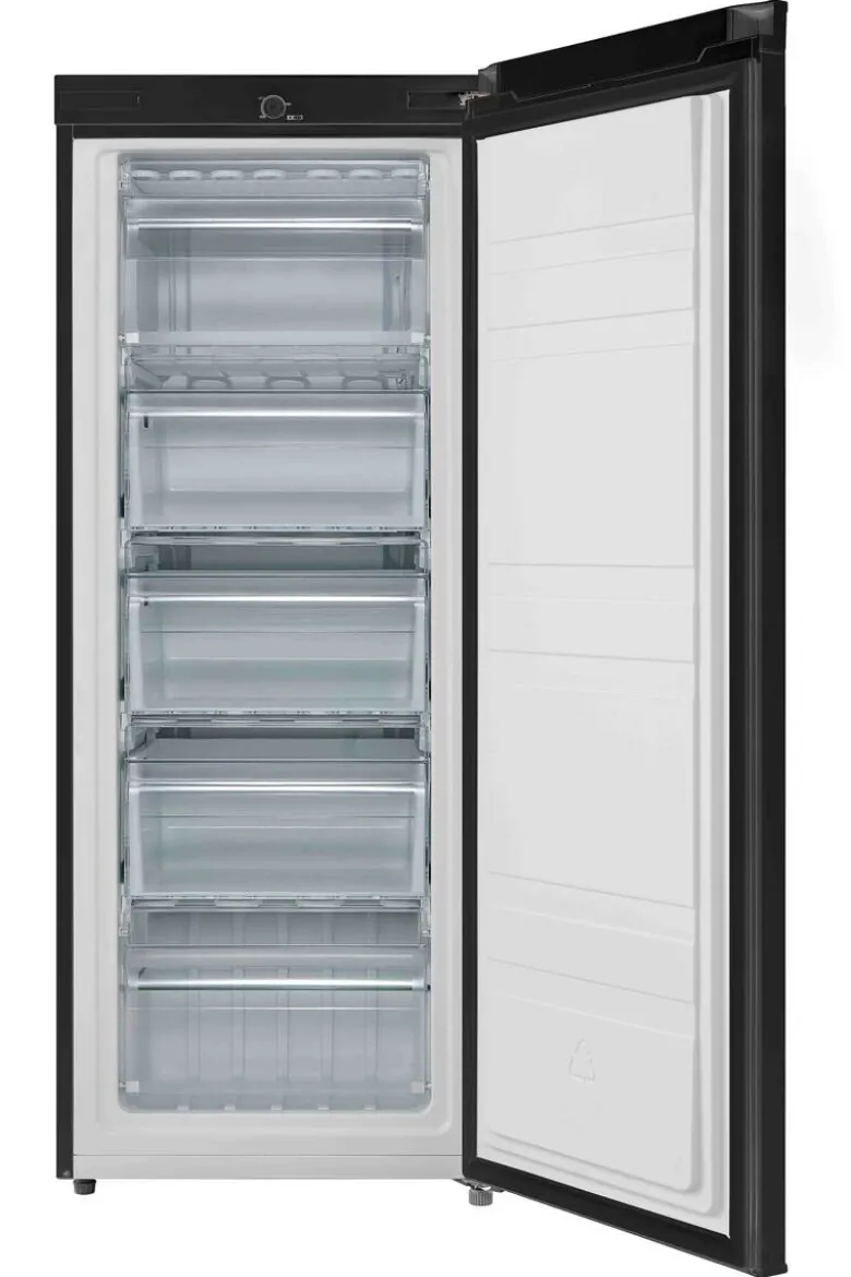 POCOline Gefrierschrank GS142-160ES schwarz B/H/T: ca. 55x142x55 cm