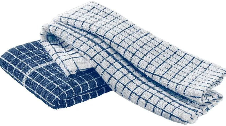 POCOline Geschirrtuch blau Baumwolle B/L: ca. 40x60 cm