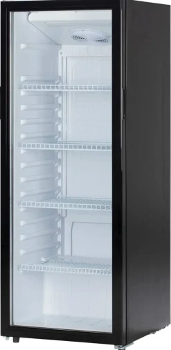 POCOline Glastürkühlschrank GTK144-235 DB schwarz B/H/T: ca. 54x144x55 cm