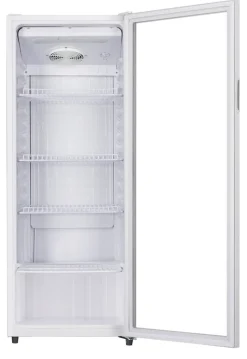 POCOline Glastürkühlschrank GTK144-235 DW weiß B/H/T: ca. 54x144x55 cm