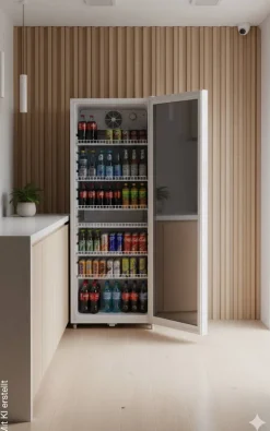 POCOline Glastürkühlschrank GTK 140-237CW weiß B/H/T: ca. 54x140x55 cm