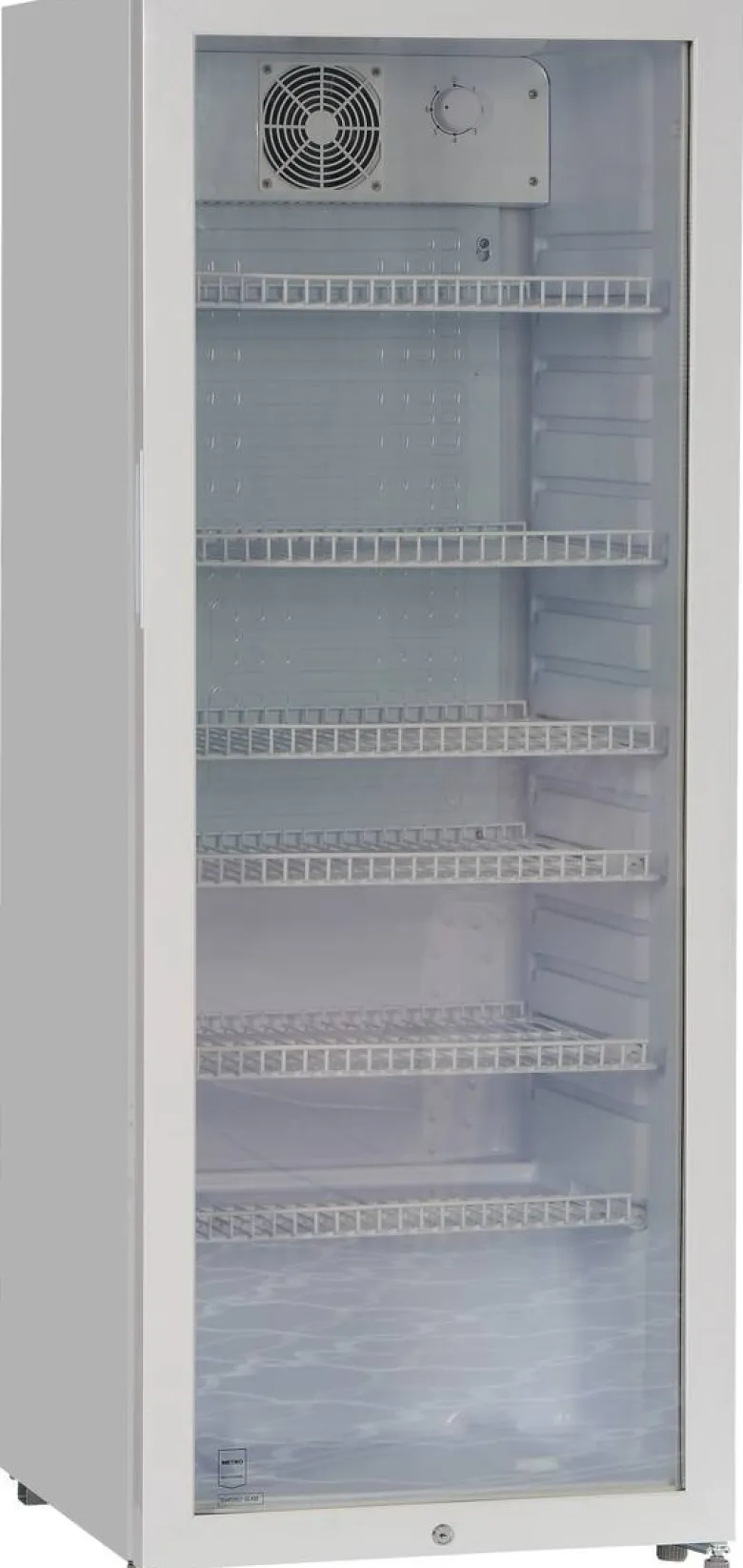 POCOline Glastürkühlschrank GTK 140-237CW weiß B/H/T: ca. 54x140x55 cm