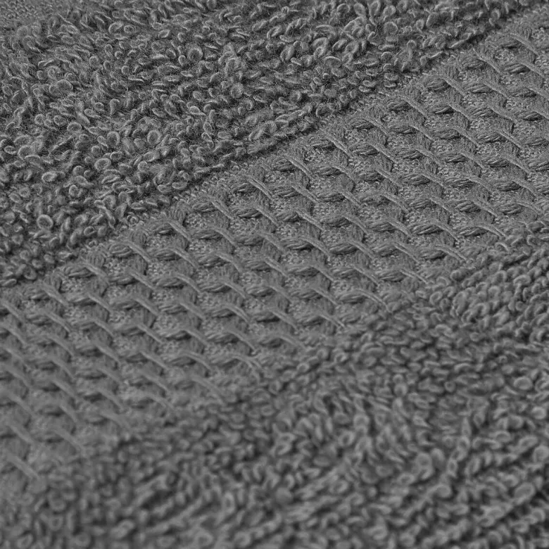 POCOline Gästetuch Lia anthrazit Baumwolle B/L: ca. 30x50 cm