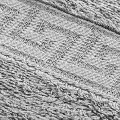 POCOline Gästetuch Mäander silber Baumwolle B/L: ca. 30x50 cm