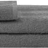 POCOline Handtuch Lia anthrazit Baumwolle B/L: ca. 50x90 cm