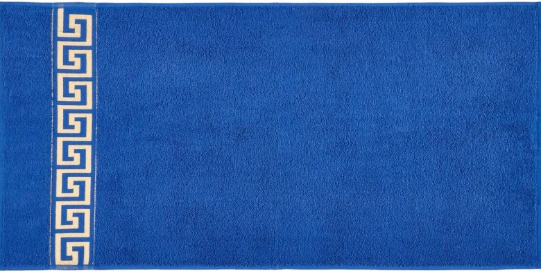 POCOline Handtuch Mäander blau Baumwolle B/L: ca. 50x100 cm