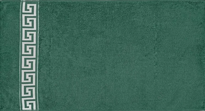POCOline Handtuch Mäander grün Baumwolle B/L: ca. 50x100 cm