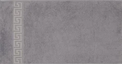 POCOline Handtuch Mäander silber Baumwolle B/L: ca. 50x100 cm