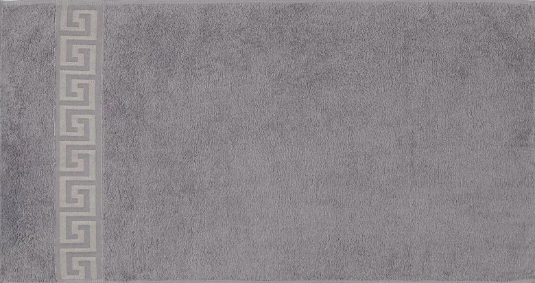 POCOline Handtuch Mäander silber Baumwolle B/L: ca. 50x100 cm