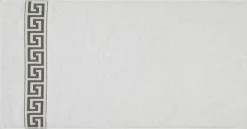 POCOline Handtuch Mäander weiß Baumwolle B/L: ca. 50x100 cm