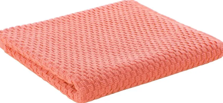 POCOline Handtuch Popcorn apricot Baumwolle B/L: ca. 50x100 cm