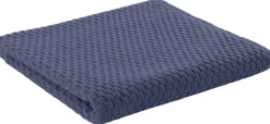 POCOline Handtuch Popcorn dunkelblau Baumwolle B/L: ca. 50x100 cm