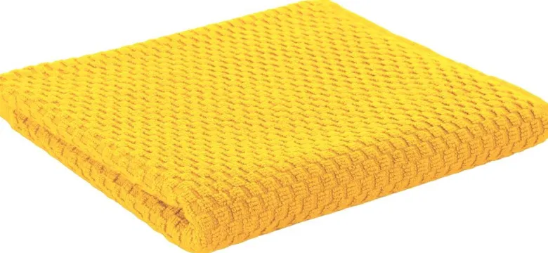 POCOline Handtuch Popcorn gelb Baumwolle B/L: ca. 50x100 cm