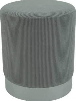 POCOline Hocker silber B/H/T/D: ca. 35x42x35x35 cm