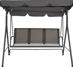 POCOline Hollywoodschaukel dunkelgrau Stahlrohr B/H/L: ca. 110x153x170 cm