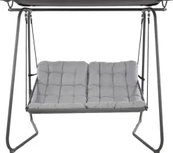 POCOline Hollywoodschaukel hellgrau Stahl B/H/L: ca. 151x195x220 cm