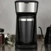 POCOline Kaffeeautomat schwarz Edelstahloptik Kunststoff B/H/L: ca. 13x26,1x18,1 cm