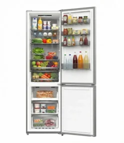 POCOline Kühl-/Gefrierkombination KGK200-405AIXDNF Inox B/H/T: ca. 59,5x200x66 cm