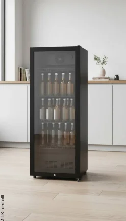 POCOline Kühlschrank GTK140-237CS schwarz B/H/T: ca. 54x140x55 cm
