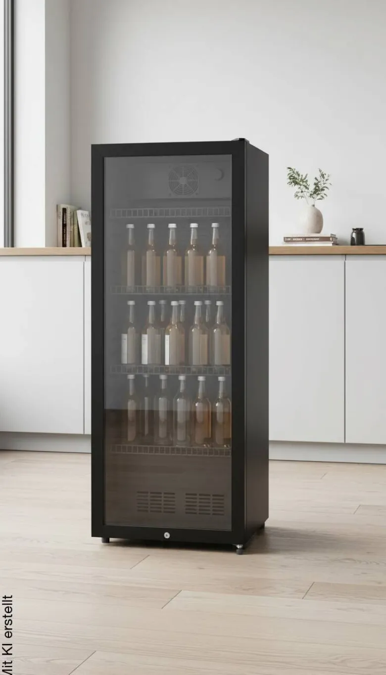 POCOline Kühlschrank GTK140-237CS schwarz B/H/T: ca. 54x140x55 cm