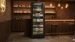 POCOline Kühlschrank GTK164-358CS schwarz B/H/T: ca. 60x164x66 cm