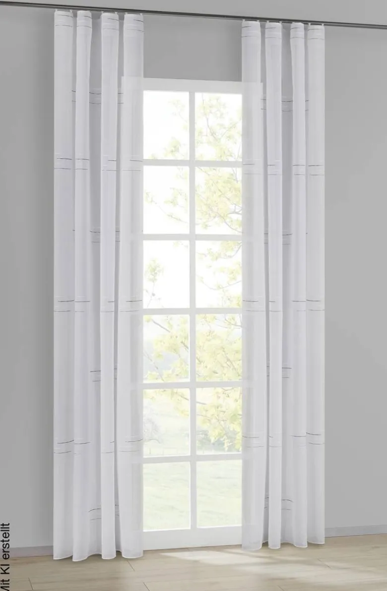 POCOline Kombivorhang Beren schwarz B/L: ca. 140x245 cm