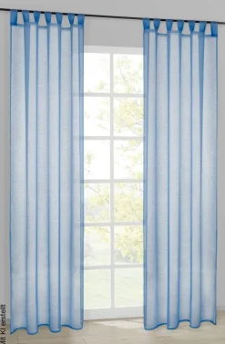 POCOline Kombivorhang Julia blau B/L: ca. 135x235 cm
