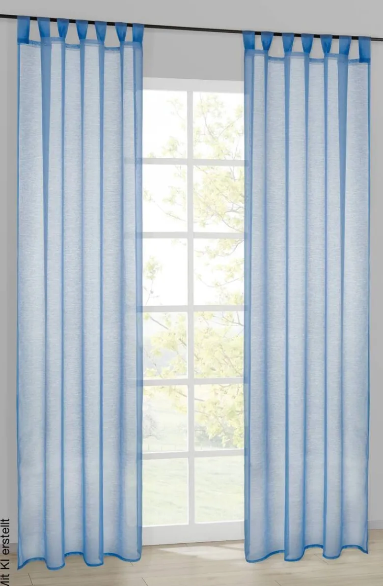 POCOline Kombivorhang Julia blau B/L: ca. 135x235 cm