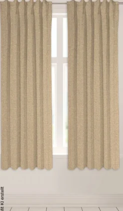 POCOline Kombivorhang Ulrich sand B/L: ca. 135x175 cm