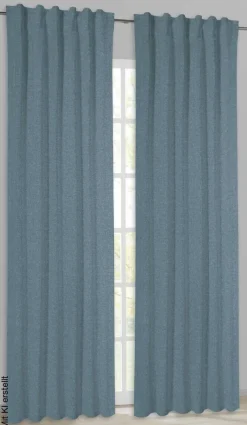 POCOline Kombivorhang Ulrich blau B/L: ca. 135x245 cm