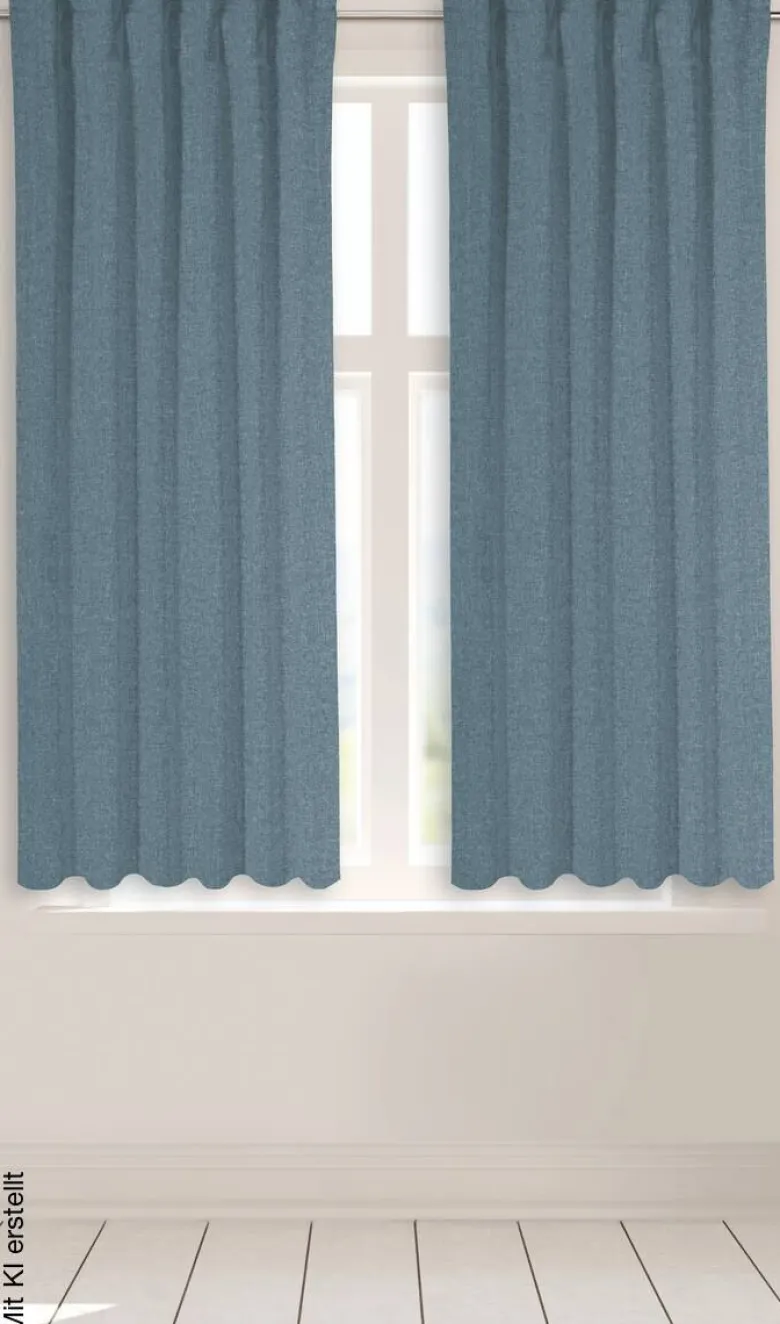 POCOline Kombivorhang Ulrich blau B/L: ca. 135x145 cm