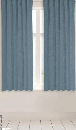 POCOline Kombivorhang Ulrich blau B/L: ca. 135x175 cm