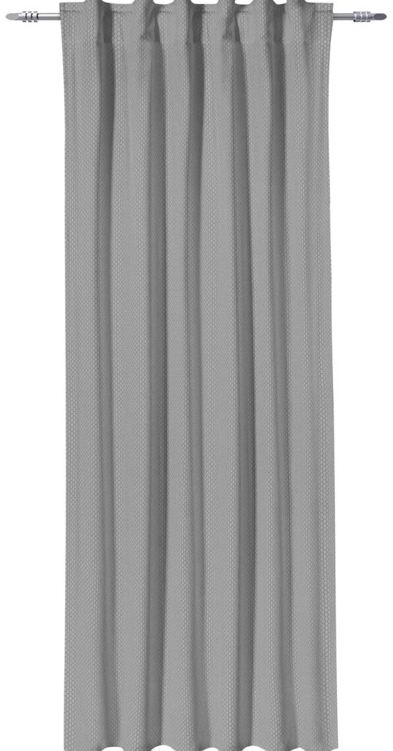 POCOline Kombivorhang Wabe silber B/L: ca. 135x245 cm
