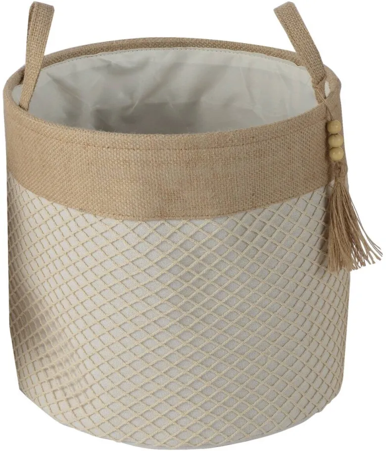 POCOline Korb beige Textil H/D: ca. 30x31 cm