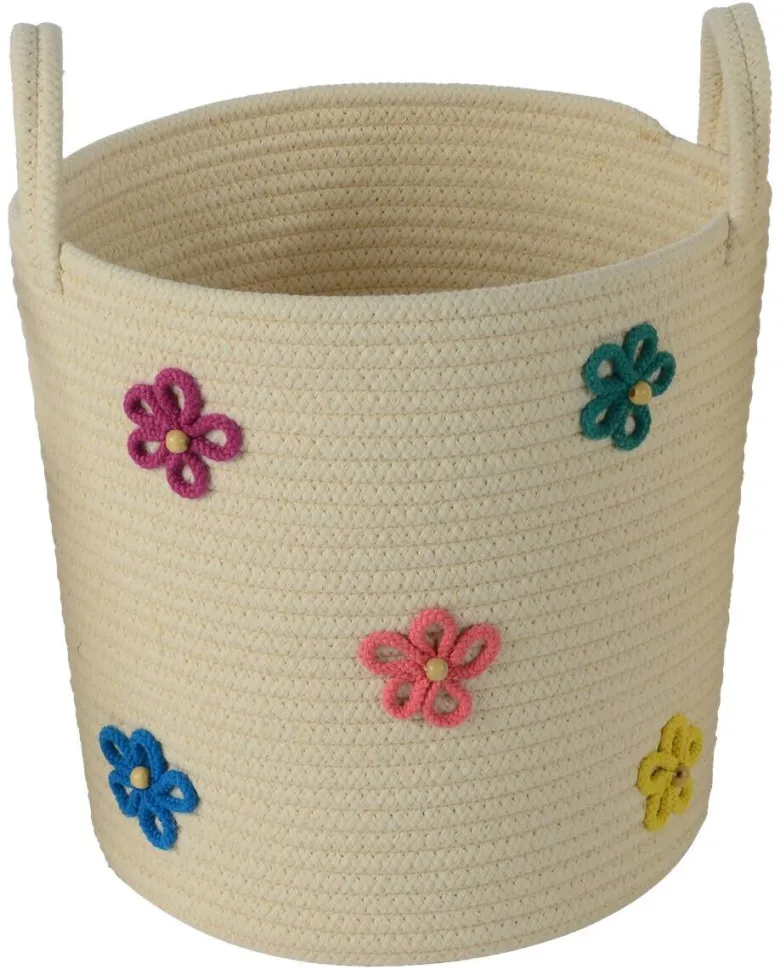 POCOline Korb creme Baumwolle H/D: ca. 31x31 cm