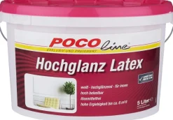 POCOline Latexfarbe weiß ca. 5 l