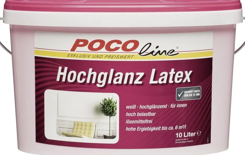 POCOline Latexfarbe weiß ca. 10 l