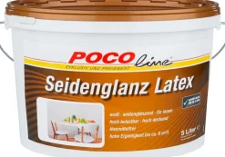 POCOline Latexfarbe weiß ca. 5 l