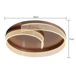 POCOline LED-Deckenleuchte Alena Cappuccino Metall H/D: ca. 10x50 cm