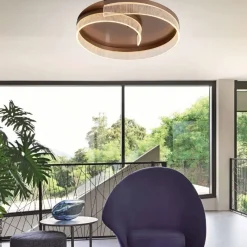 POCOline LED-Deckenleuchte Alena Cappuccino Metall H/D: ca. 10x50 cm