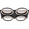 POCOline LED-Deckenleuchte Arietty schwarz Metall Kunststoff B/H/L: ca. 44,5x7x48 cm