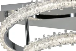 POCOline LED-Deckenleuchte Aurora Chrom Metall Acryl B/H/L: ca. 61x28,5x68 cm