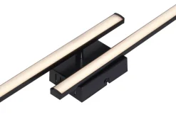 POCOline LED-Deckenleuchte Cleo II schwarz Kunststoff B/H/L: ca. 7x5,6x50 cm