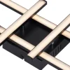 POCOline LED-Deckenleuchte Cleo IV schwarz Kunststoff B/H/L: ca. 51x6x51 cm