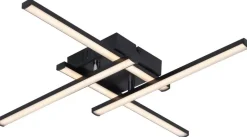 POCOline LED-Deckenleuchte Cleo IV schwarz Kunststoff B/H/L: ca. 51x6x51 cm